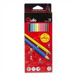 مداد رنگی 12 رنگ کویلو - جعبه مقوایی 634003 - Quilo