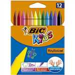 پاستل روغنی 12 رنگ BiC Kidplastidecor